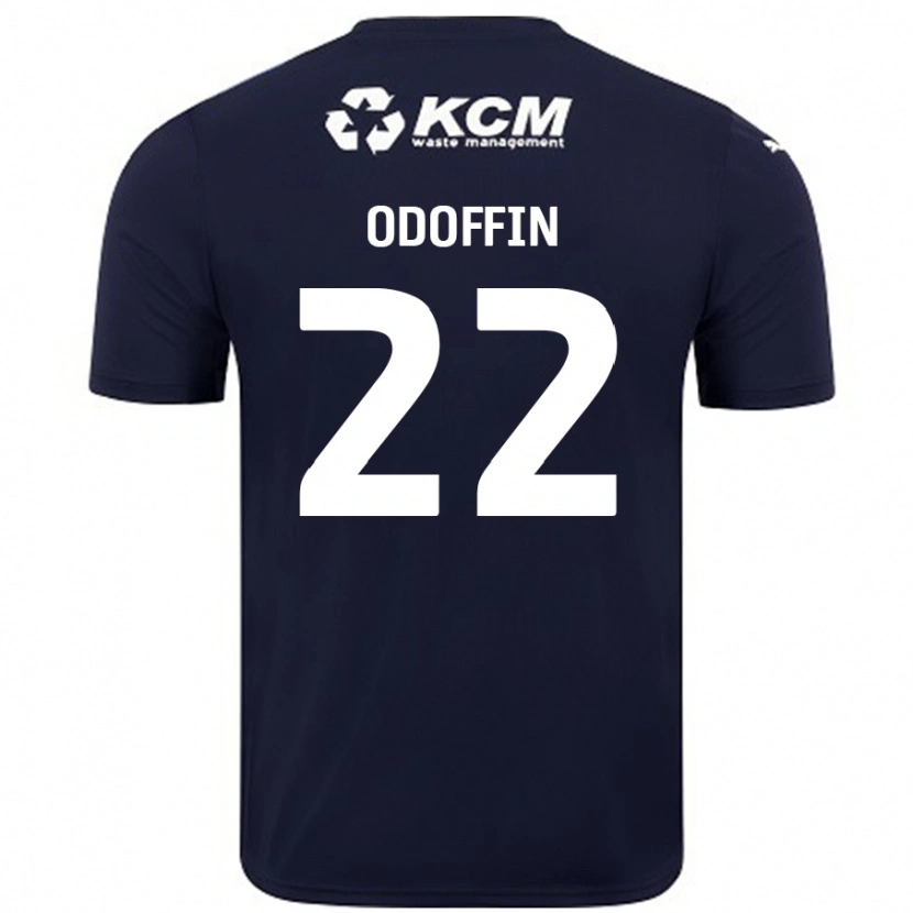 Danxen Män Hakeem Odoffin #22 Marinblå Bortatröja Matchtröjor 2024/25 Tröjor T-Tröja