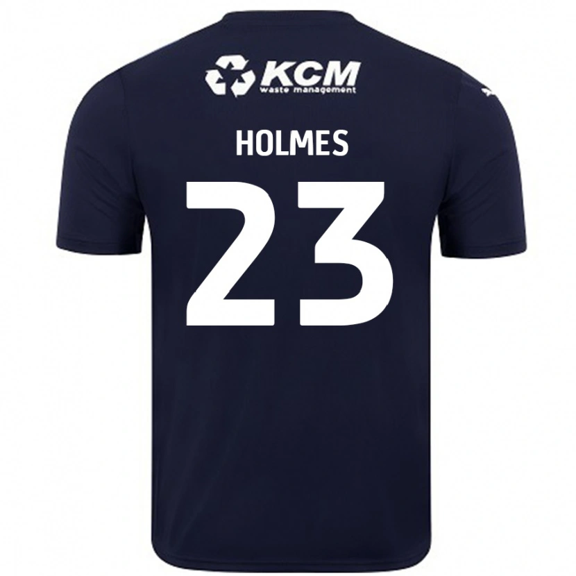 Danxen Män Jack Holmes #23 Marinblå Bortatröja Matchtröjor 2024/25 Tröjor T-Tröja