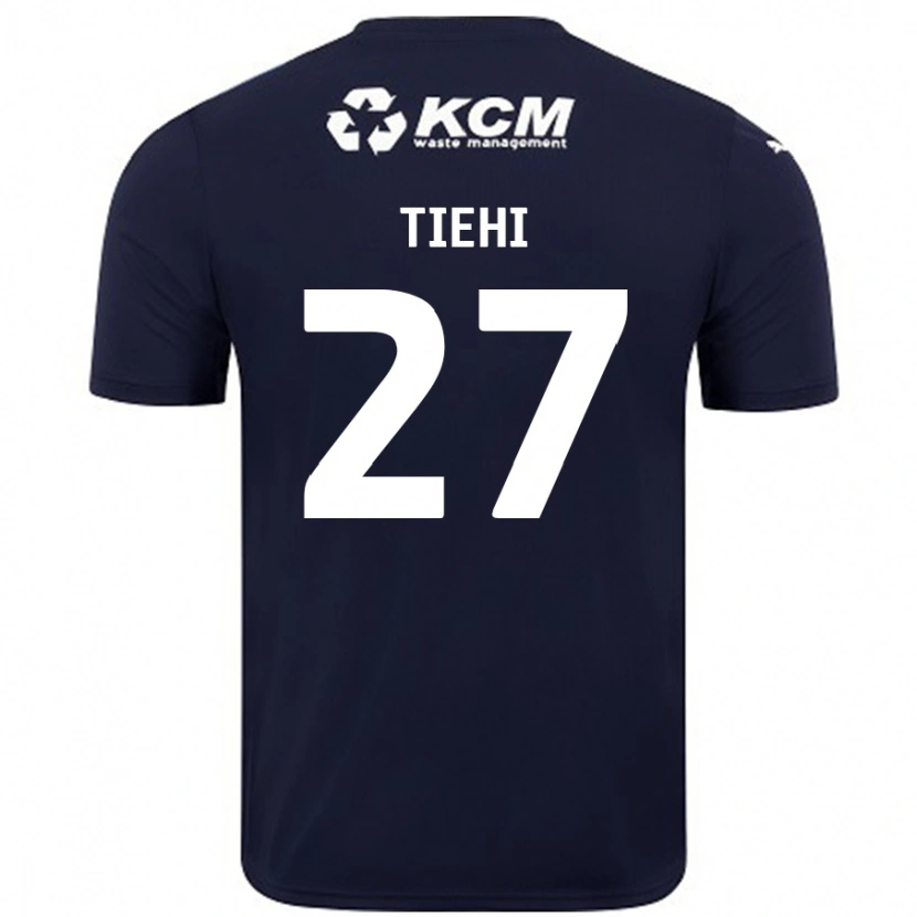 Danxen Män Christ Tiehi #27 Marinblå Bortatröja Matchtröjor 2024/25 Tröjor T-Tröja