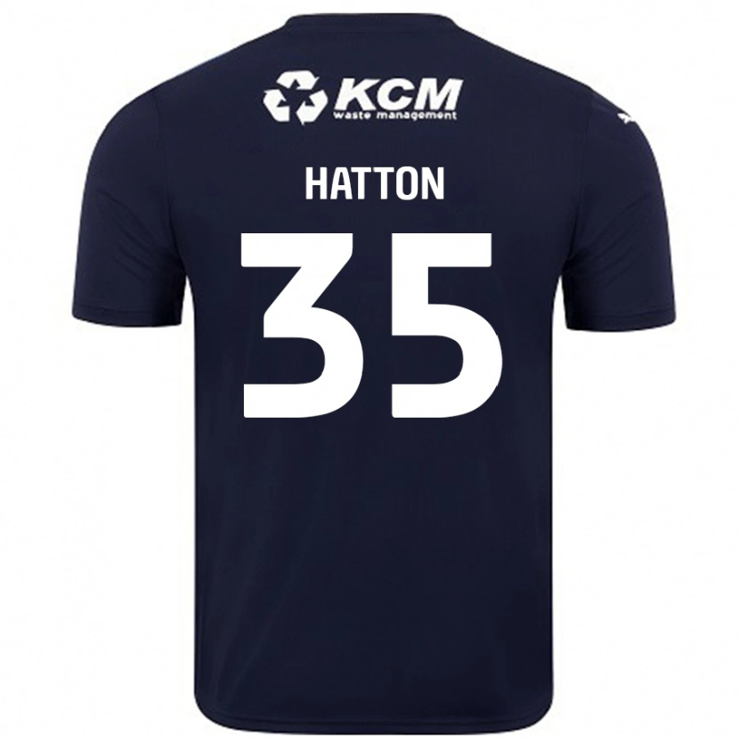 Danxen Män Ben Hatton #35 Marinblå Bortatröja Matchtröjor 2024/25 Tröjor T-Tröja