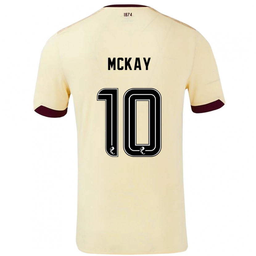 Danxen Män Barrie Mckay #10 Grädde Bourgogne Bortatröja Matchtröjor 2024/25 Tröjor T-Tröja