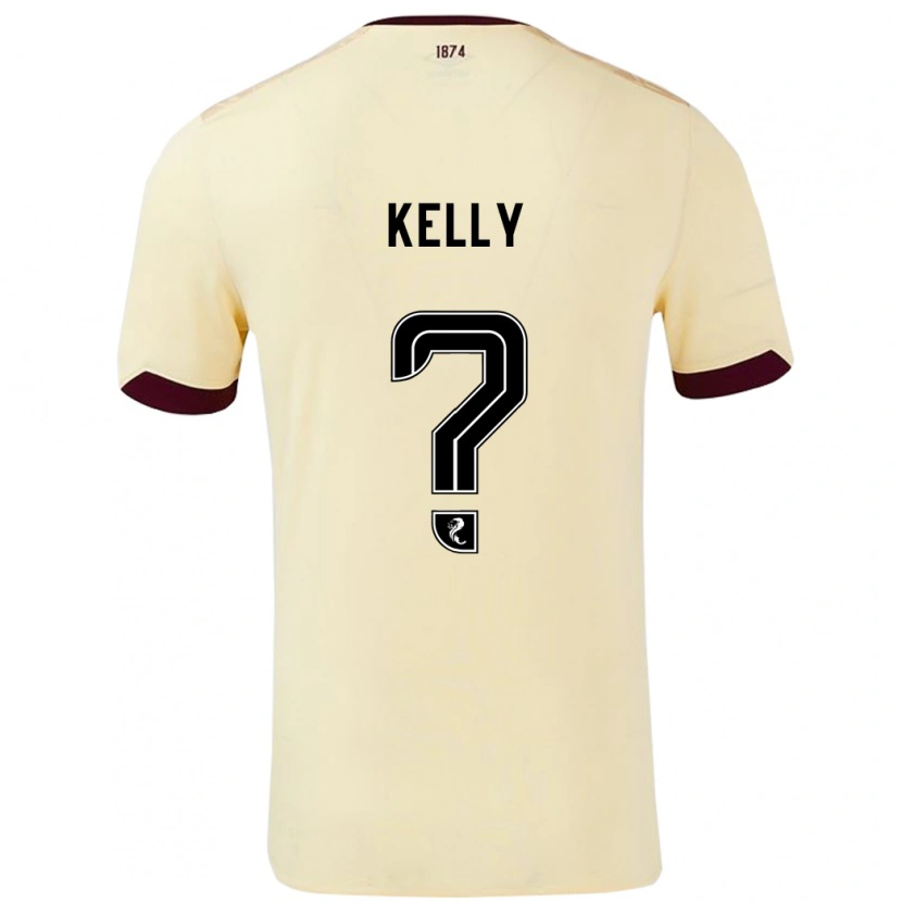 Danxen Män Ryan Kelly #0 Grädde Bourgogne Bortatröja Matchtröjor 2024/25 Tröjor T-Tröja