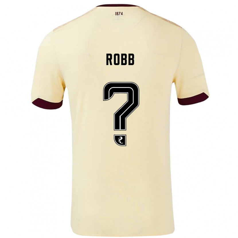 Danxen Män Callen Robb #0 Grädde Bourgogne Bortatröja Matchtröjor 2024/25 Tröjor T-Tröja