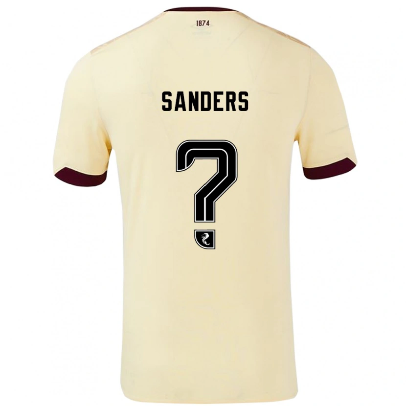 Danxen Män Charlie Sanders #0 Grädde Bourgogne Bortatröja Matchtröjor 2024/25 Tröjor T-Tröja