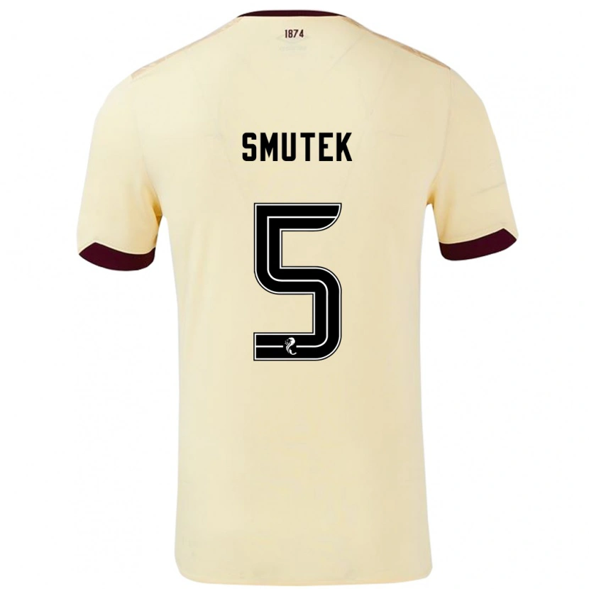 Danxen Män Kai Smutek #5 Grädde Bourgogne Bortatröja Matchtröjor 2024/25 Tröjor T-Tröja