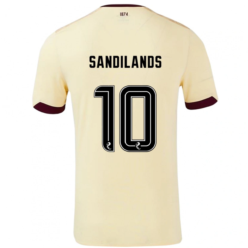 Danxen Män Callum Sandilands #10 Grädde Bourgogne Bortatröja Matchtröjor 2024/25 Tröjor T-Tröja