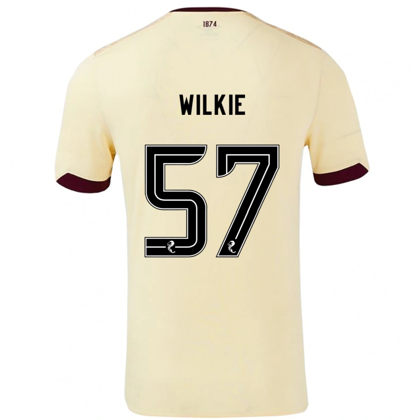 Danxen Män Coupar Wilkie #57 Grädde Bourgogne Bortatröja Matchtröjor 2024/25 Tröjor T-Tröja