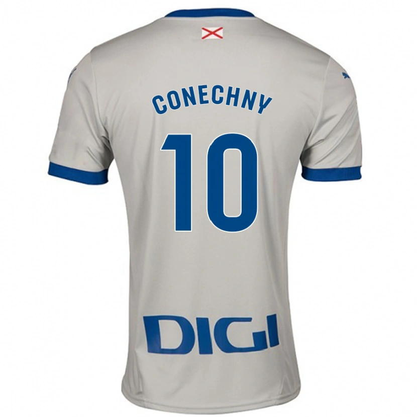 Danxen Män Tomás Conechny #10 Ljusgrå Bortatröja Matchtröjor 2024/25 Tröjor T-Tröja
