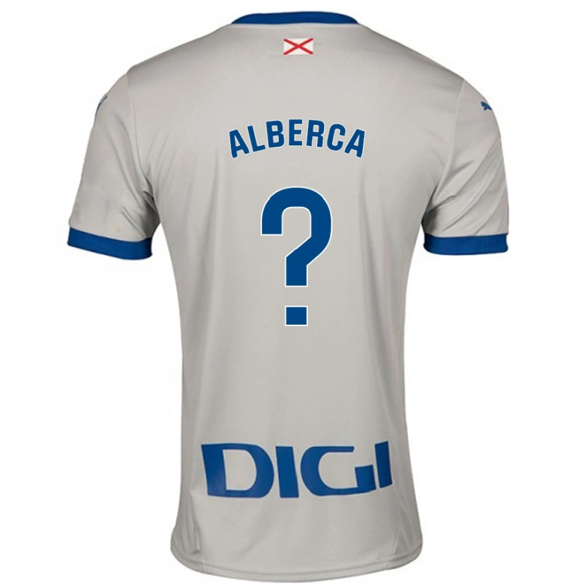 Danxen Män Iñaki Alberca #0 Ljusgrå Bortatröja Matchtröjor 2024/25 Tröjor T-Tröja
