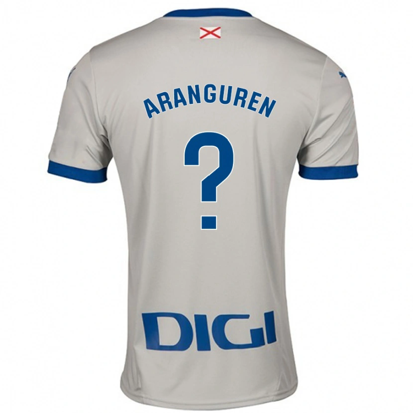 Danxen Män Aitor Aranguren #0 Ljusgrå Bortatröja Matchtröjor 2024/25 Tröjor T-Tröja