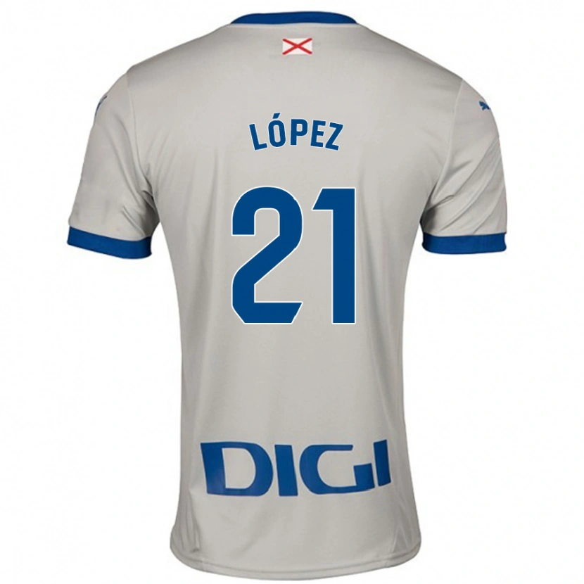 Danxen Män Juanma López #21 Ljusgrå Bortatröja Matchtröjor 2024/25 Tröjor T-Tröja