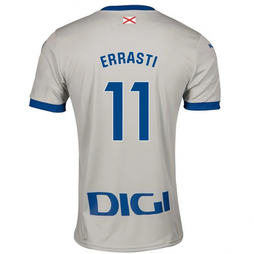 Danxen Män Elene Errasti #11 Ljusgrå Bortatröja Matchtröjor 2024/25 Tröjor T-Tröja