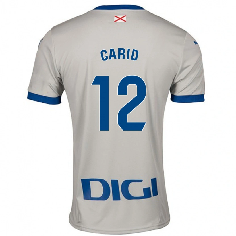 Danxen Män Andrea Carid #12 Ljusgrå Bortatröja Matchtröjor 2024/25 Tröjor T-Tröja