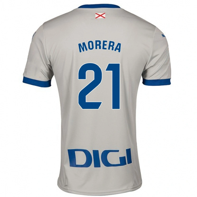 Danxen Män Carla Morera #21 Ljusgrå Bortatröja Matchtröjor 2024/25 Tröjor T-Tröja
