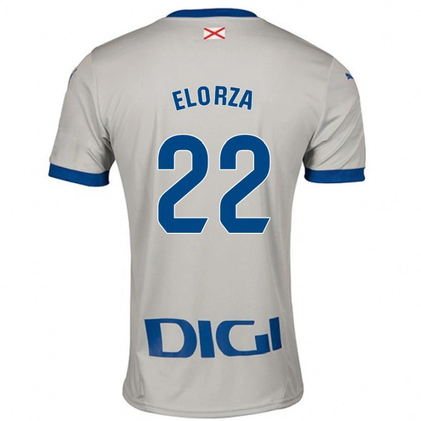 Danxen Män Sheila Elorza #22 Ljusgrå Bortatröja Matchtröjor 2024/25 Tröjor T-Tröja