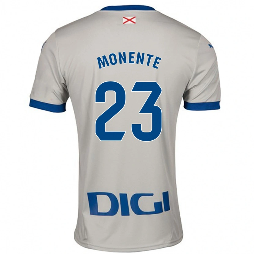 Danxen Män Leyre Monente #23 Ljusgrå Bortatröja Matchtröjor 2024/25 Tröjor T-Tröja