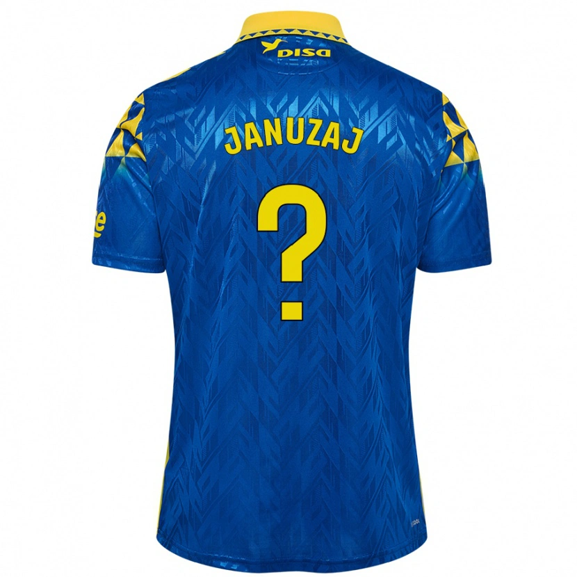Danxen Män Adnan Januzaj #0 Blå Gul Bortatröja Matchtröjor 2024/25 Tröjor T-Tröja