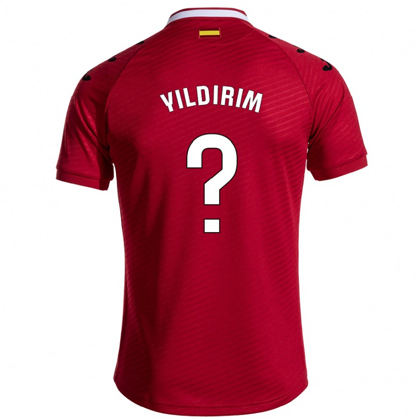 Danxen Män Bertuğ Yıldırım #0 Mörkröd Bortatröja Matchtröjor 2024/25 Tröjor T-Tröja