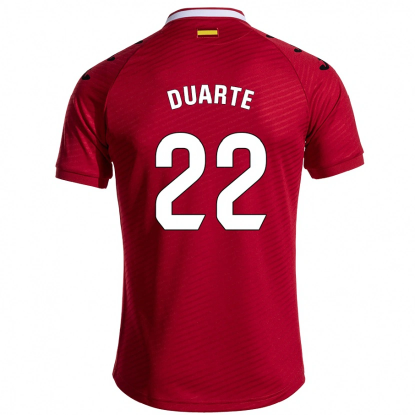 Danxen Män Domingos Duarte #22 Mörkröd Bortatröja Matchtröjor 2024/25 Tröjor T-Tröja