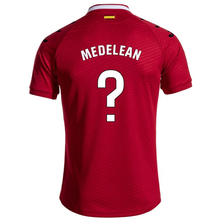 Danxen Män Valentin Medelean #0 Mörkröd Bortatröja Matchtröjor 2024/25 Tröjor T-Tröja