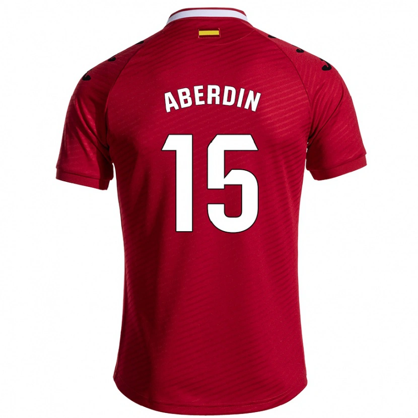 Danxen Män Nabil Aberdin #15 Mörkröd Bortatröja Matchtröjor 2024/25 Tröjor T-Tröja