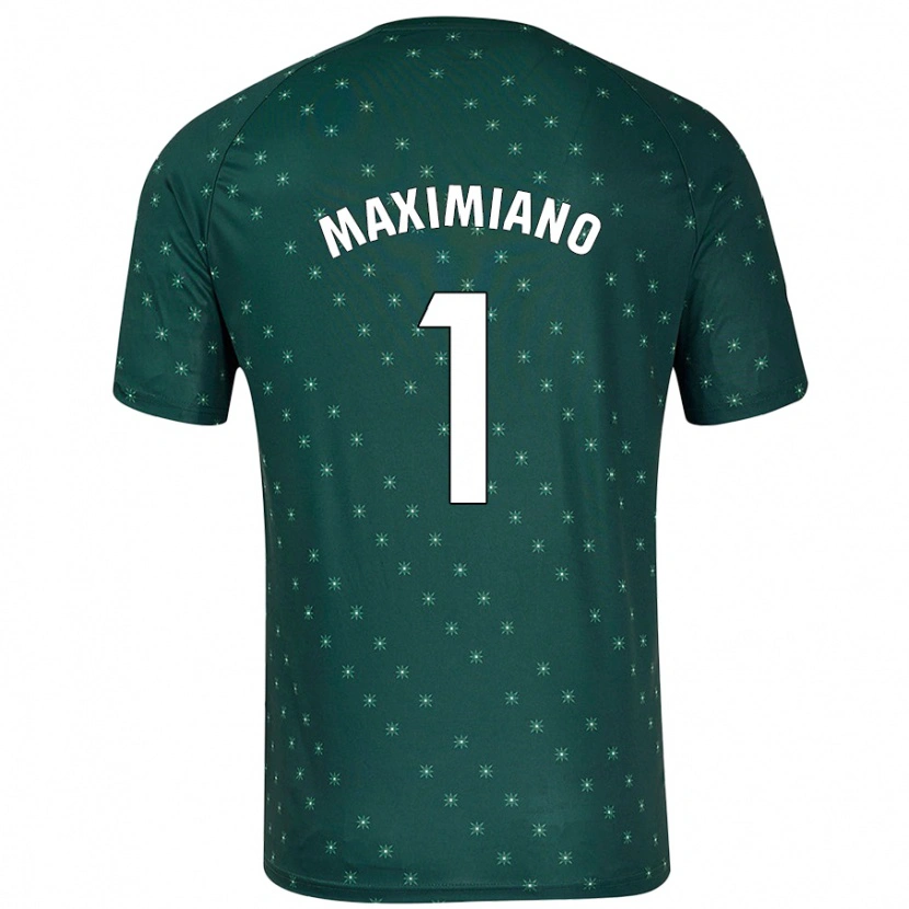 Danxen Män Luís Maximiano #1 Mörkgrön Bortatröja Matchtröjor 2024/25 Tröjor T-Tröja