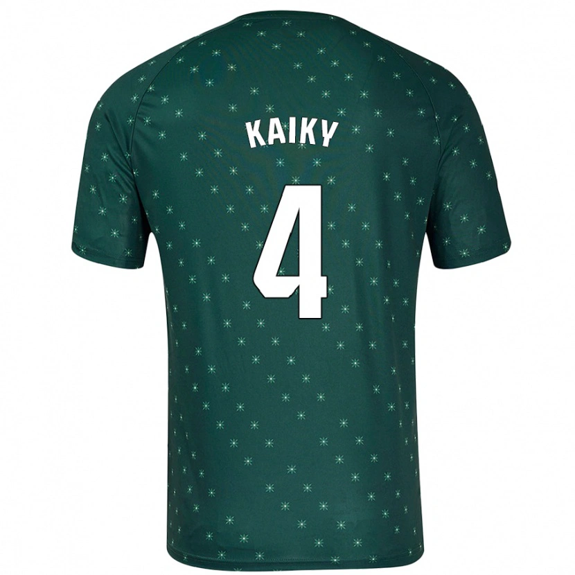 Danxen Män Kaiky #4 Mörkgrön Bortatröja Matchtröjor 2024/25 Tröjor T-Tröja