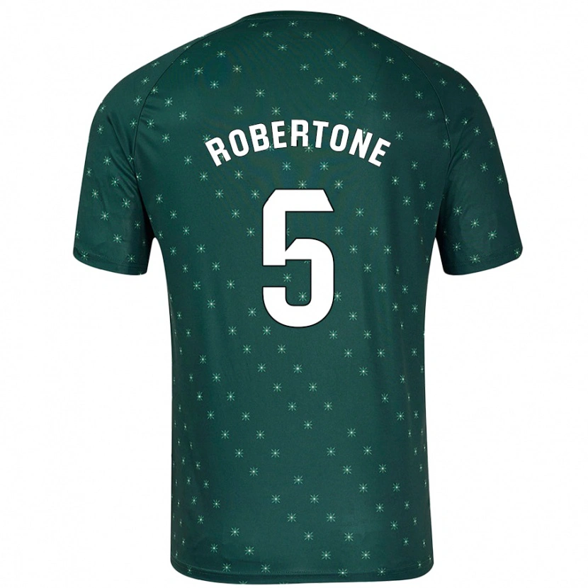 Danxen Män Lucas Robertone #5 Mörkgrön Bortatröja Matchtröjor 2024/25 Tröjor T-Tröja