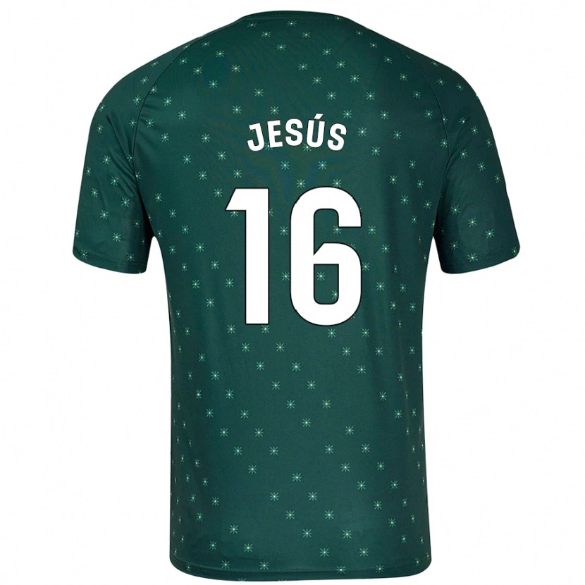 Danxen Män Antonio Jesús #16 Mörkgrön Bortatröja Matchtröjor 2024/25 Tröjor T-Tröja