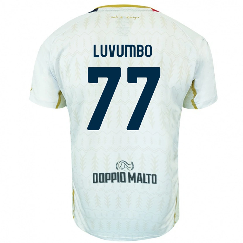 Danxen Män Zito Luvumbo #77 Vit Bortatröja Matchtröjor 2024/25 Tröjor T-Tröja