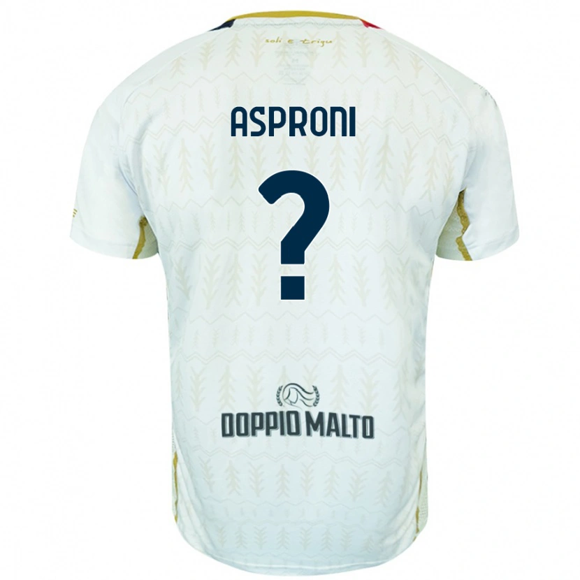 Danxen Män Luca Asproni #0 Vit Bortatröja Matchtröjor 2024/25 Tröjor T-Tröja