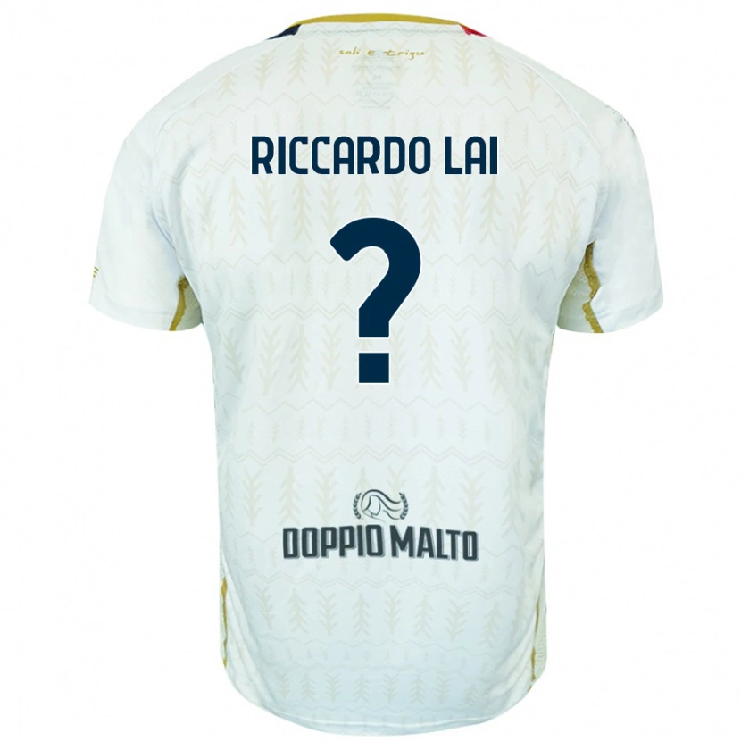 Danxen Män Riccardo Lai #0 Vit Bortatröja Matchtröjor 2024/25 Tröjor T-Tröja