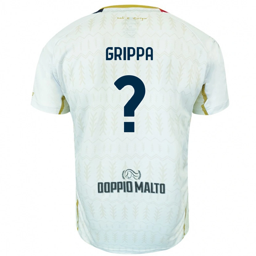 Danxen Män Giosuè Grippa #0 Vit Bortatröja Matchtröjor 2024/25 Tröjor T-Tröja