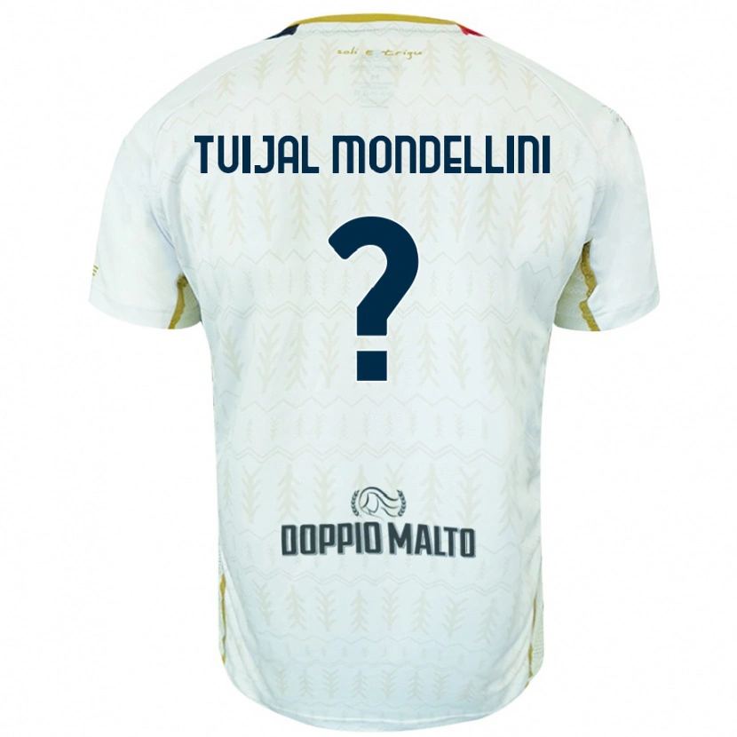 Danxen Män Luca Tuijal Mondellini #0 Vit Bortatröja Matchtröjor 2024/25 Tröjor T-Tröja