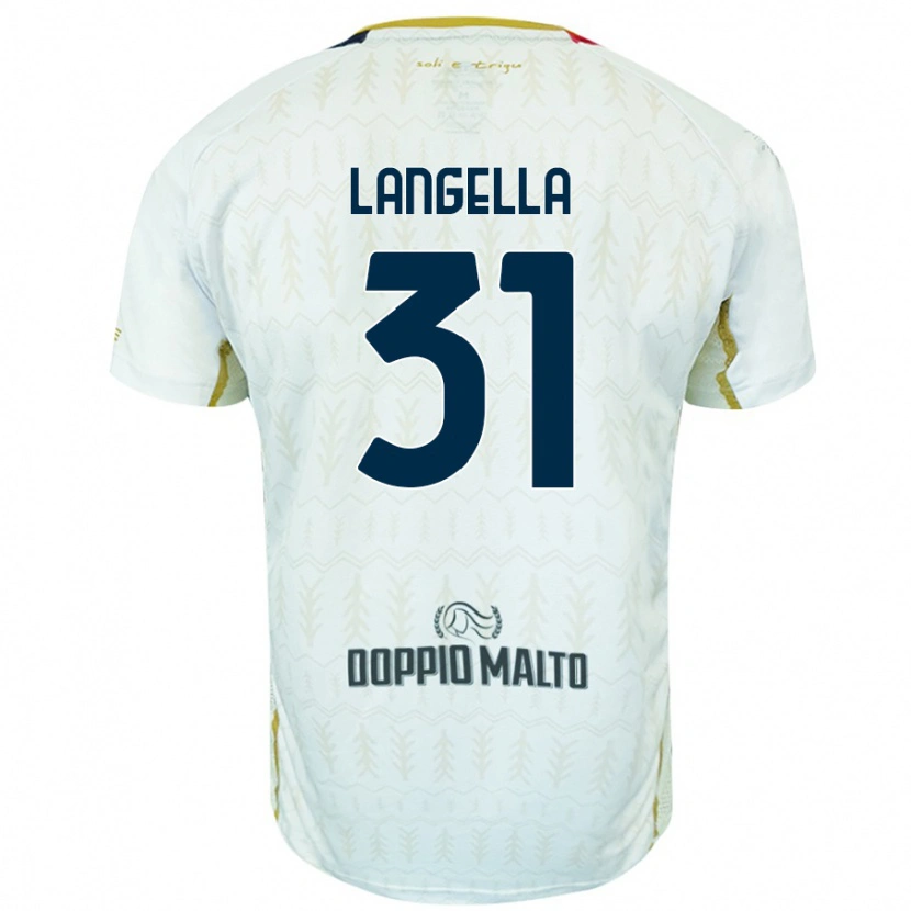 Danxen Män Matteo Langella #31 Vit Bortatröja Matchtröjor 2024/25 Tröjor T-Tröja