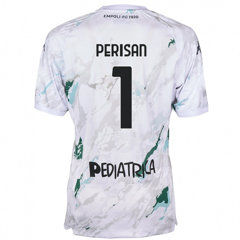 Danxen Män Samuele Perisan #1 Grå Bortatröja Matchtröjor 2024/25 Tröjor T-Tröja