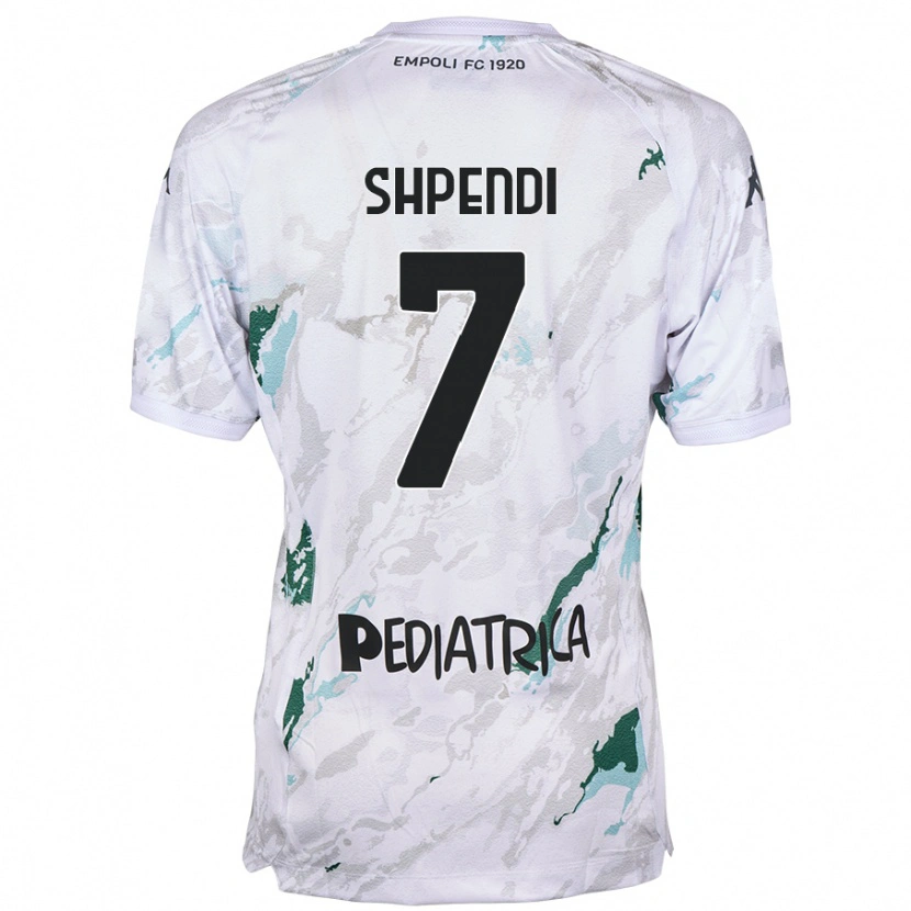 Danxen Män Stiven Shpendi #7 Grå Bortatröja Matchtröjor 2024/25 Tröjor T-Tröja