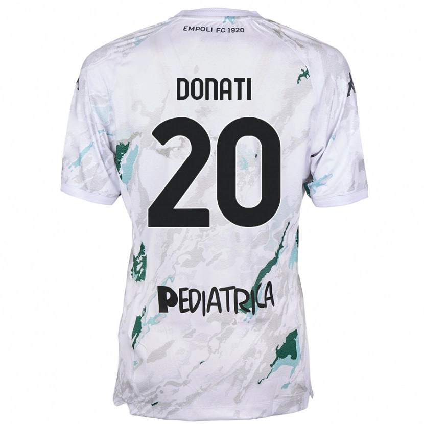 Danxen Män Francesco Donati #20 Grå Bortatröja Matchtröjor 2024/25 Tröjor T-Tröja