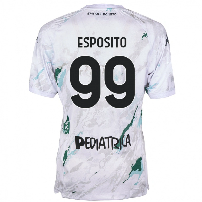 Danxen Män Sebastiano Esposito #99 Grå Bortatröja Matchtröjor 2024/25 Tröjor T-Tröja
