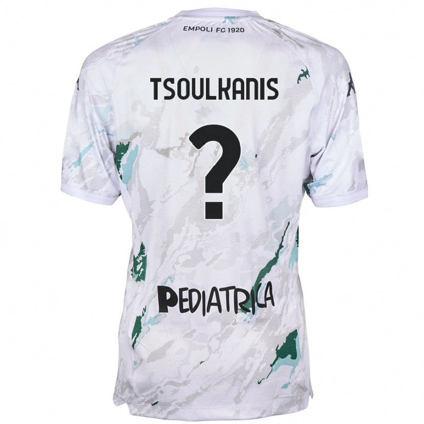 Danxen Män Konstantinos Tsoulkanis #0 Grå Bortatröja Matchtröjor 2024/25 Tröjor T-Tröja