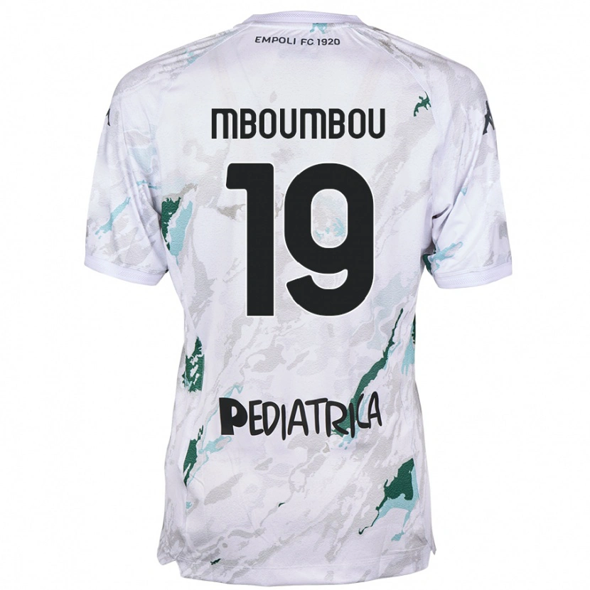 Danxen Män Arnaud Mboumbou #19 Grå Bortatröja Matchtröjor 2024/25 Tröjor T-Tröja