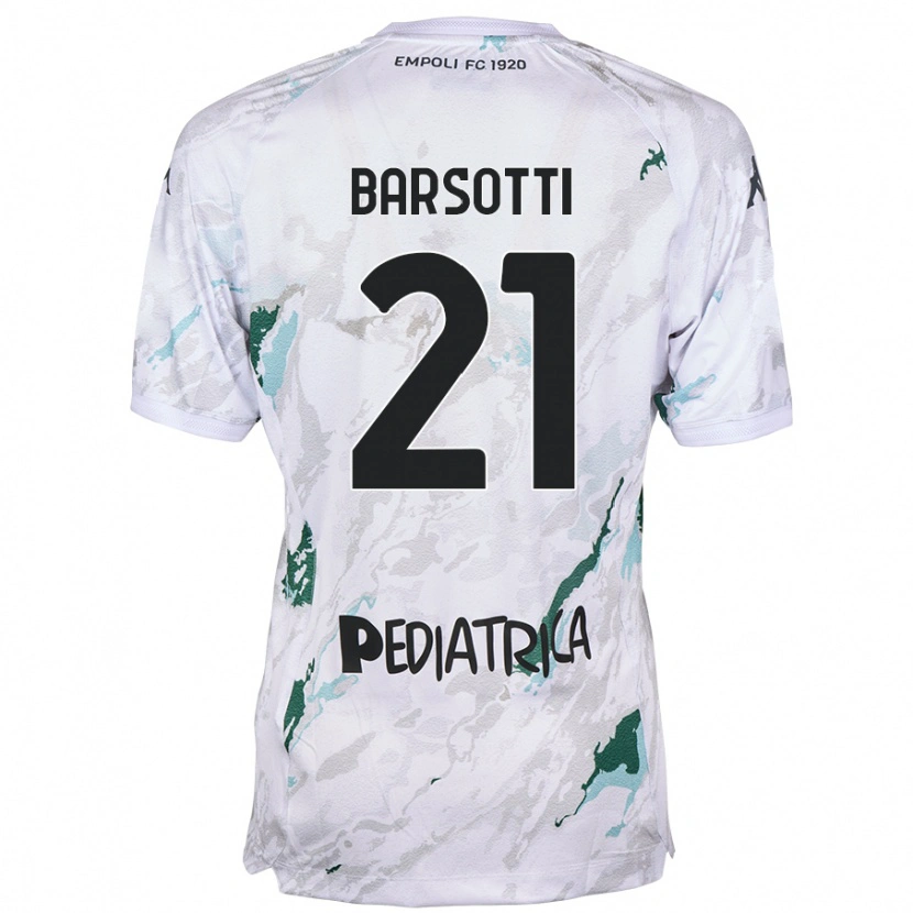 Danxen Män Leonardo Barsotti #21 Grå Bortatröja Matchtröjor 2024/25 Tröjor T-Tröja