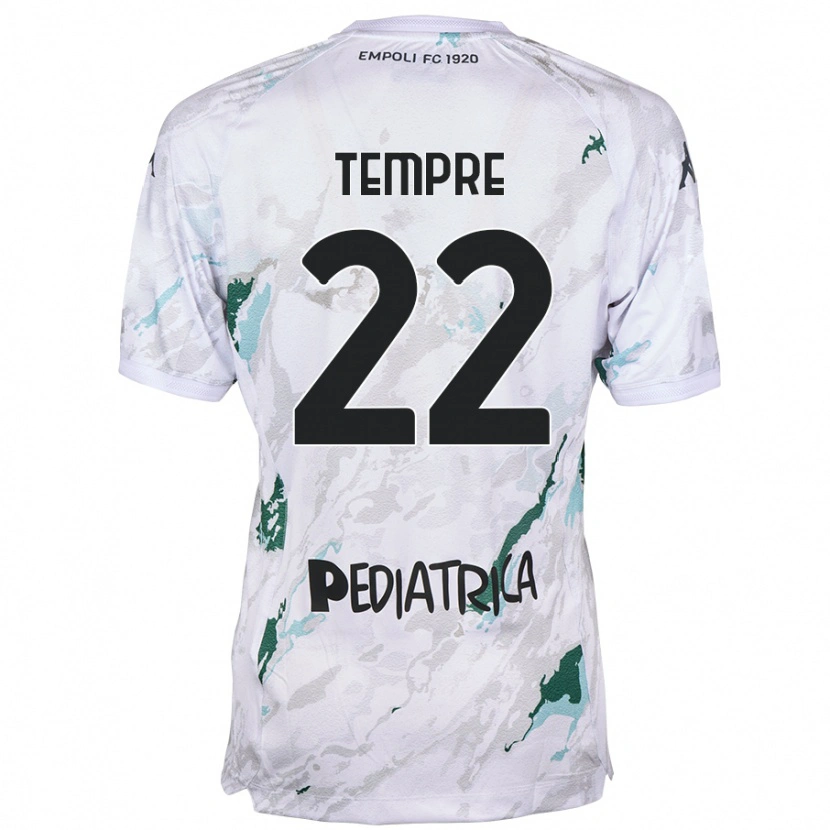 Danxen Män Michele Tempre #22 Grå Bortatröja Matchtröjor 2024/25 Tröjor T-Tröja