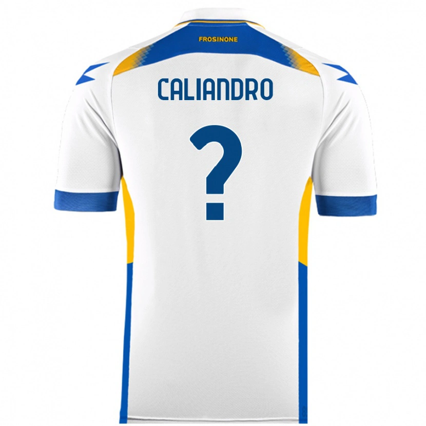 Danxen Män Stanislao Caliandro #0 Vit Bortatröja Matchtröjor 2024/25 Tröjor T-Tröja
