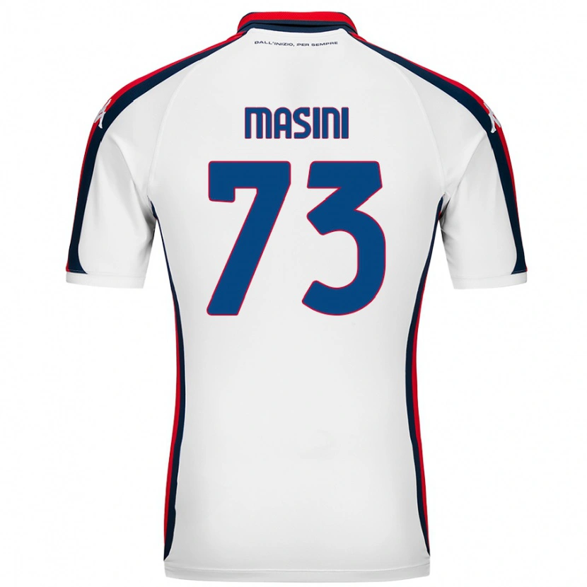 Danxen Män Patrizio Masini #73 Vit Bortatröja Matchtröjor 2024/25 Tröjor T-Tröja