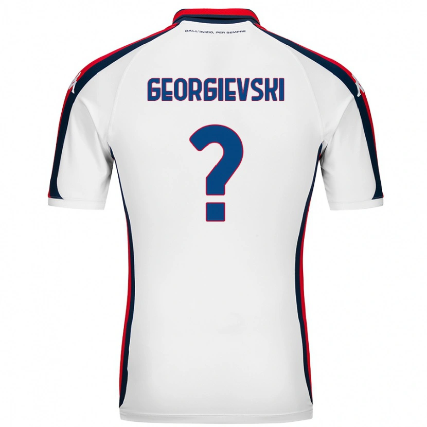 Danxen Män Toma Georgievski #0 Vit Bortatröja Matchtröjor 2024/25 Tröjor T-Tröja