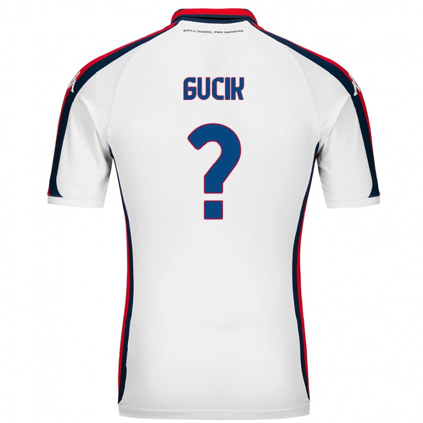 Danxen Män Nicolas Gucik #0 Vit Bortatröja Matchtröjor 2024/25 Tröjor T-Tröja