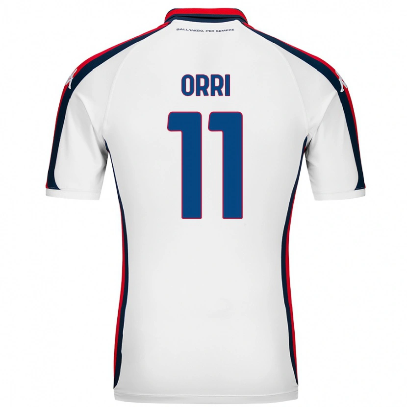 Danxen Män Ágúst Orri Thorsteinsson #11 Vit Bortatröja Matchtröjor 2024/25 Tröjor T-Tröja