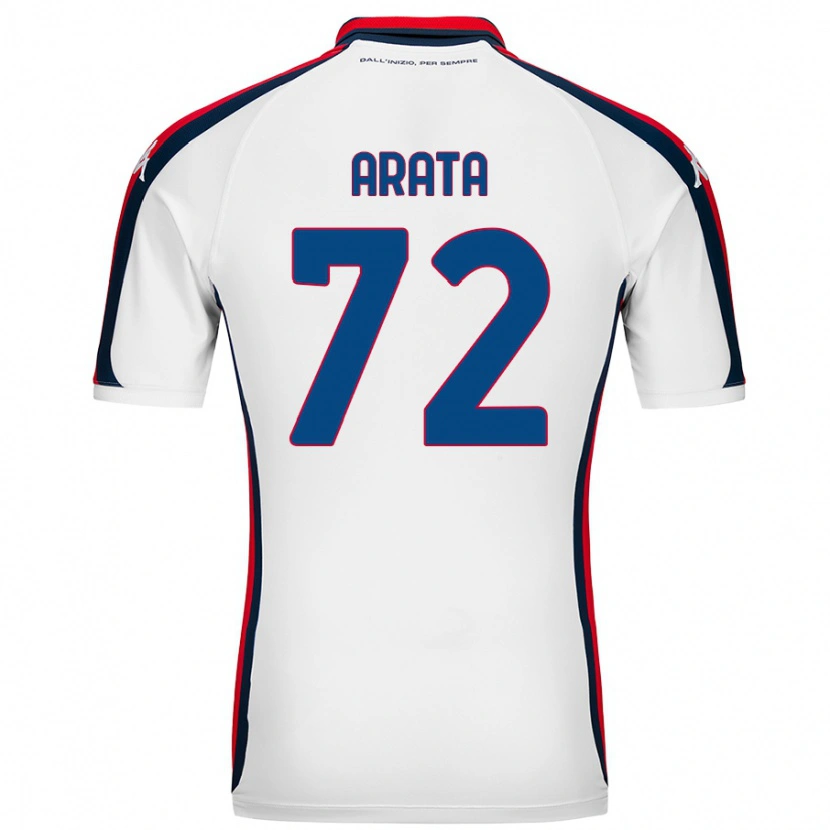 Danxen Män Stefano Arata #72 Vit Bortatröja Matchtröjor 2024/25 Tröjor T-Tröja