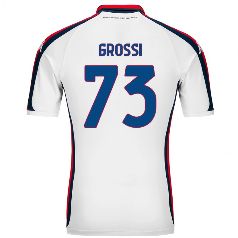 Danxen Män Jacopo Grossi #73 Vit Bortatröja Matchtröjor 2024/25 Tröjor T-Tröja